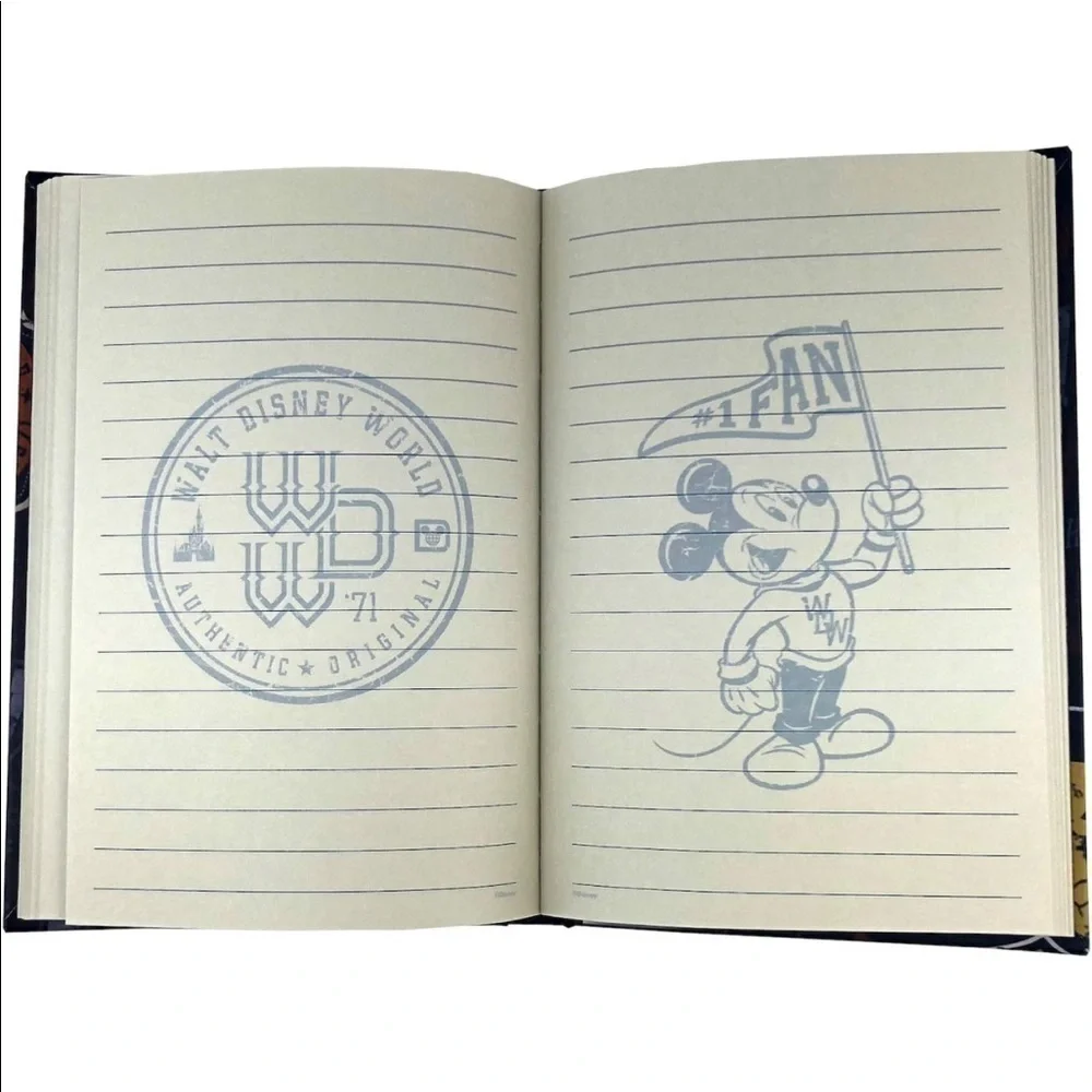 NEW Walt Disney World Mickey Mouse Collegiate Art Hardcover Notebook Journal